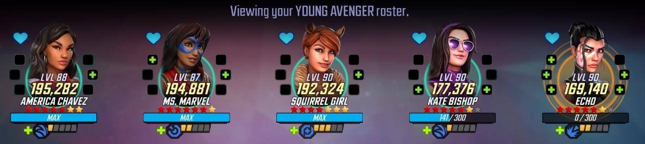 Young avenger full team